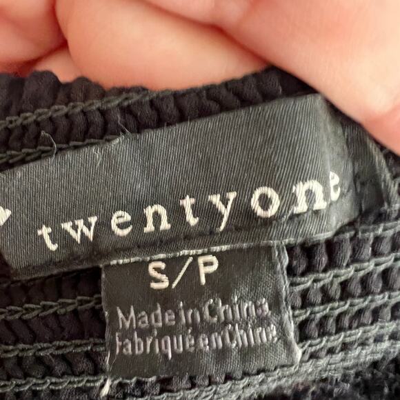 Vintage Y2K Black Embroidered Tank Top Indie Sleaze Soft Grunge Retro Small - Picture 4 of 8